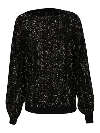 Čierny sveter s ligotom Pinko