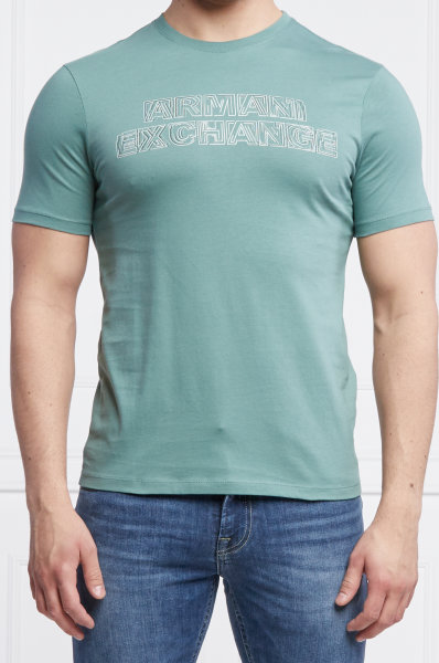 Pánske zelené tričko Armani Exchange