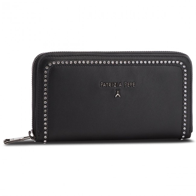 Patrizia Pepe dámska peňaženky čiernej farby so štrasovými detailami