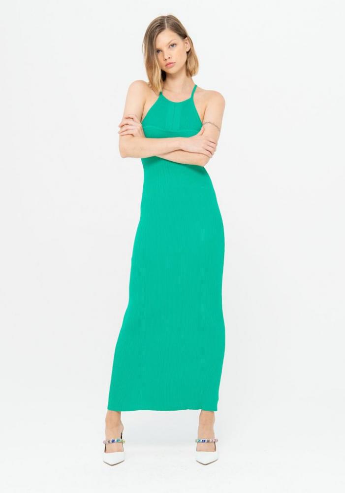 Dlhé zelené šaty Fracomina