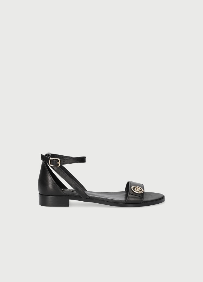 Liu Jo pohodlné čierne sandále