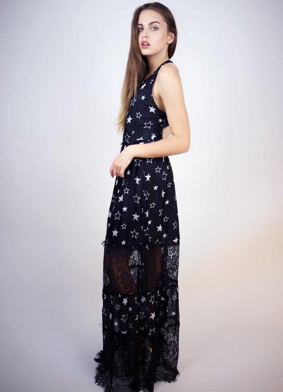 Maxi šaty Liu Jo s hviezdami