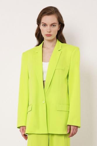 Imperial D�mske sako v neovono-zelenej farbe s vypch�vkami