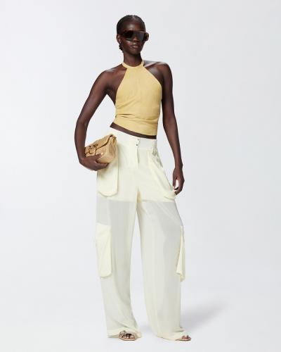 PINKO NOHAVICE YELLOW