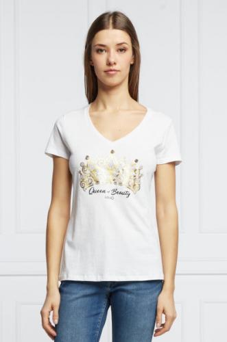 LIU JO Biele tri�ko s potla�ou