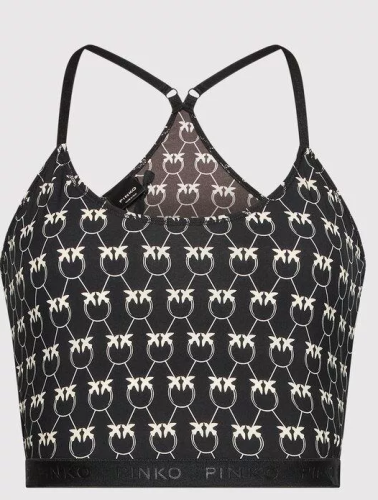 �ierny monogram top Pinko