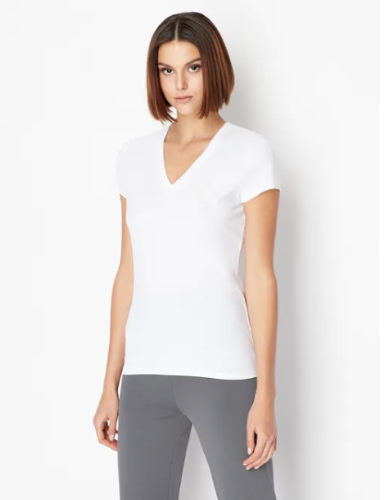ARMANI EXCHANGE TRIKO biele