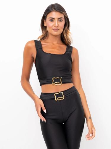 JUST CAVALI TOP BLACK