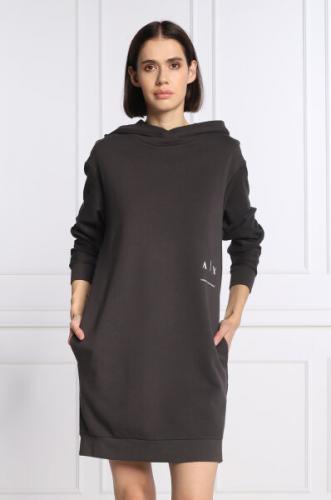 Čierne mikinové šaty Armani Exchange
