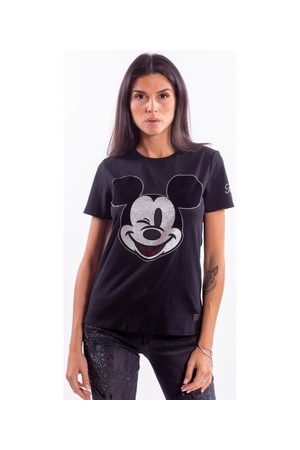 Mickey čierne tričko Fracomina
