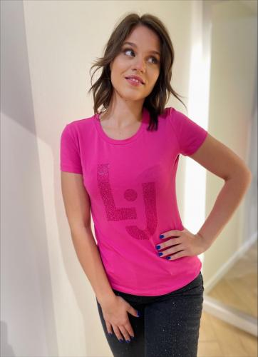 LIU JO R��ov� tri�ko s logom