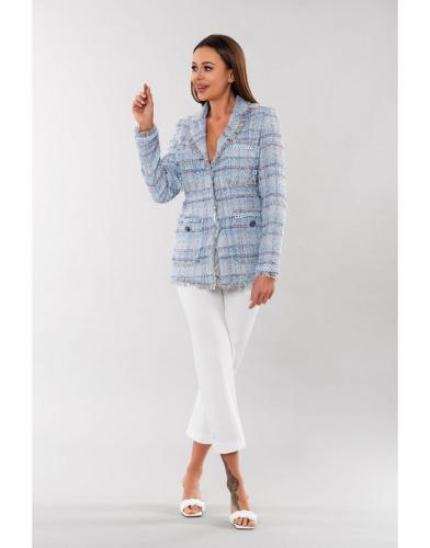 Modr� tv�dov� sako Fracomina