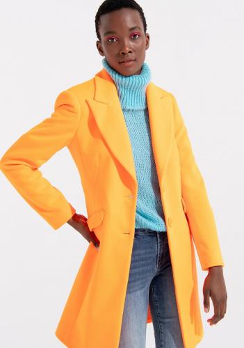 Oranžový kabát Fracomina