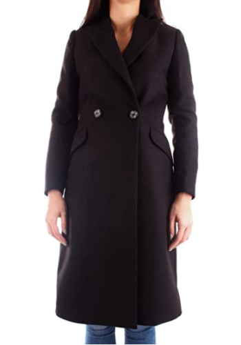 Čierny kabát Fracomina