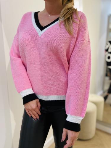 Svetr�k Joleen ru�ov� I Love You