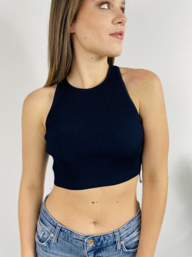 Modr� crop top Michael Kors