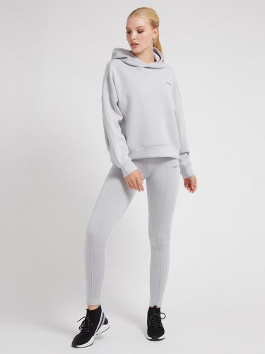 Siv� Guess mikina s reflexn�m prvkom
