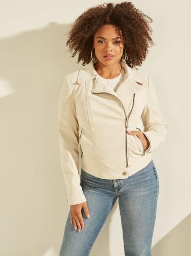 Biela bunda Guess z eko ko�e