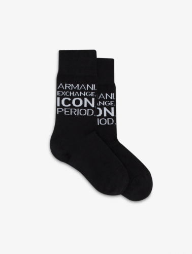 Čierne ponožky Armani Exchange