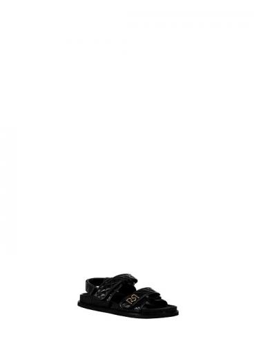 Rinascimento dámske sandále čiernej farby