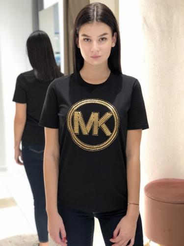 �ierne Michael Kors tri�ko so zlat�m MK