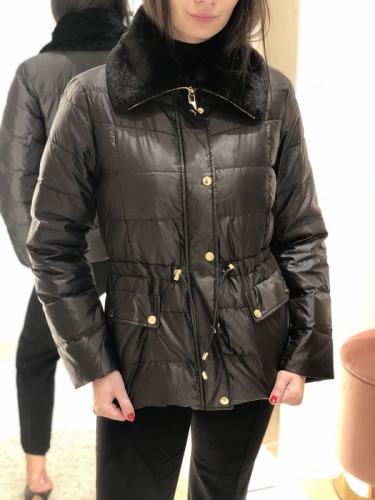 Michael Kors od�ah�en� zimn� bunda p�perov�