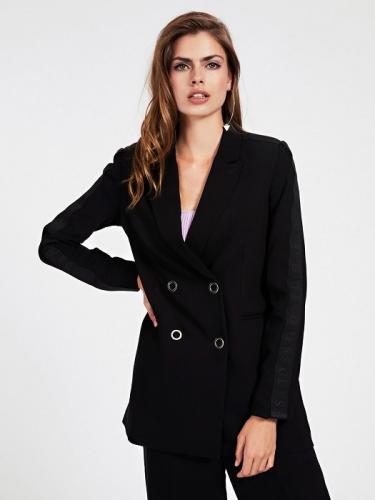 Guess �ierne sako s dvojradov�m zap�nan�m