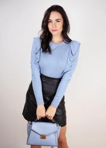 Modr� Ka�m�rov� sveter Michael Kors