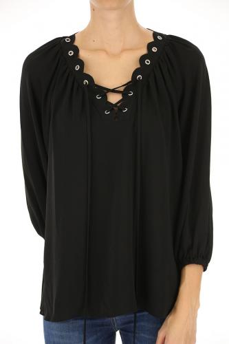 �ierna bl�zka s vlnkami vo v�strihu Michael Kors