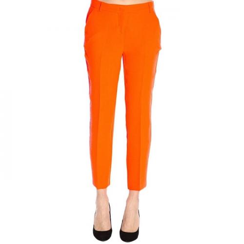 Dámske Pinko nohavice v neonovej oranžovej farbe