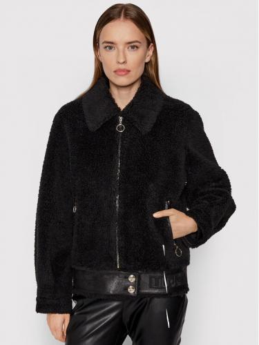 Liu Jo �ierna bunda zo syntetickej ko�u�iny