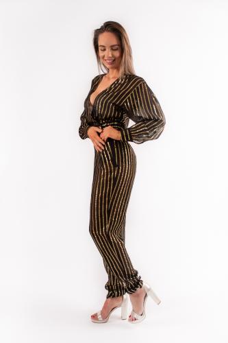 Patrizia Pepe nohavice zlat� p�sik