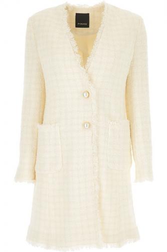 Pinko d�msky tv�dov� kab�t s okrasn�mi gomb�kmi