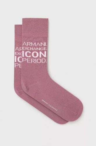 Ružové ponožky Armani Exchange
