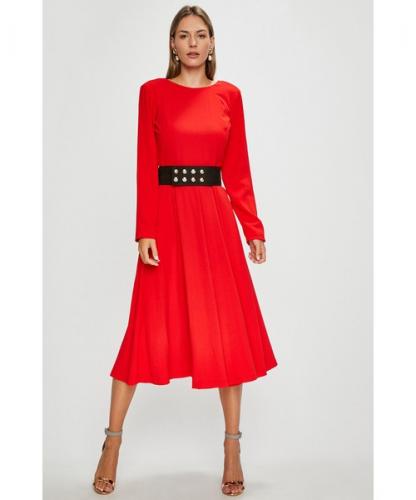 Silvian Heach d�mske �erven� �aty s dlh�m ruk�vom