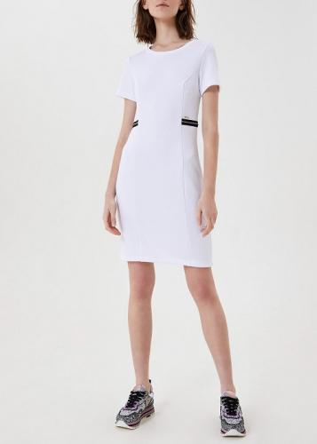 Liu Jo biele �aty s kr�tkym ruk�vom