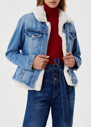 Liu Jo d�mska zateplen� riflov� bunda