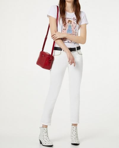 biele d��nsy Liu Jo s kamienkami